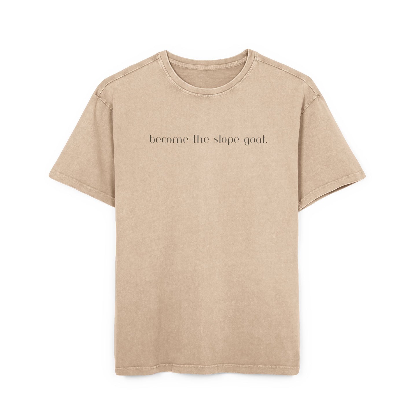 Slope Goat Graphic - Oversized Acid Washed Tee