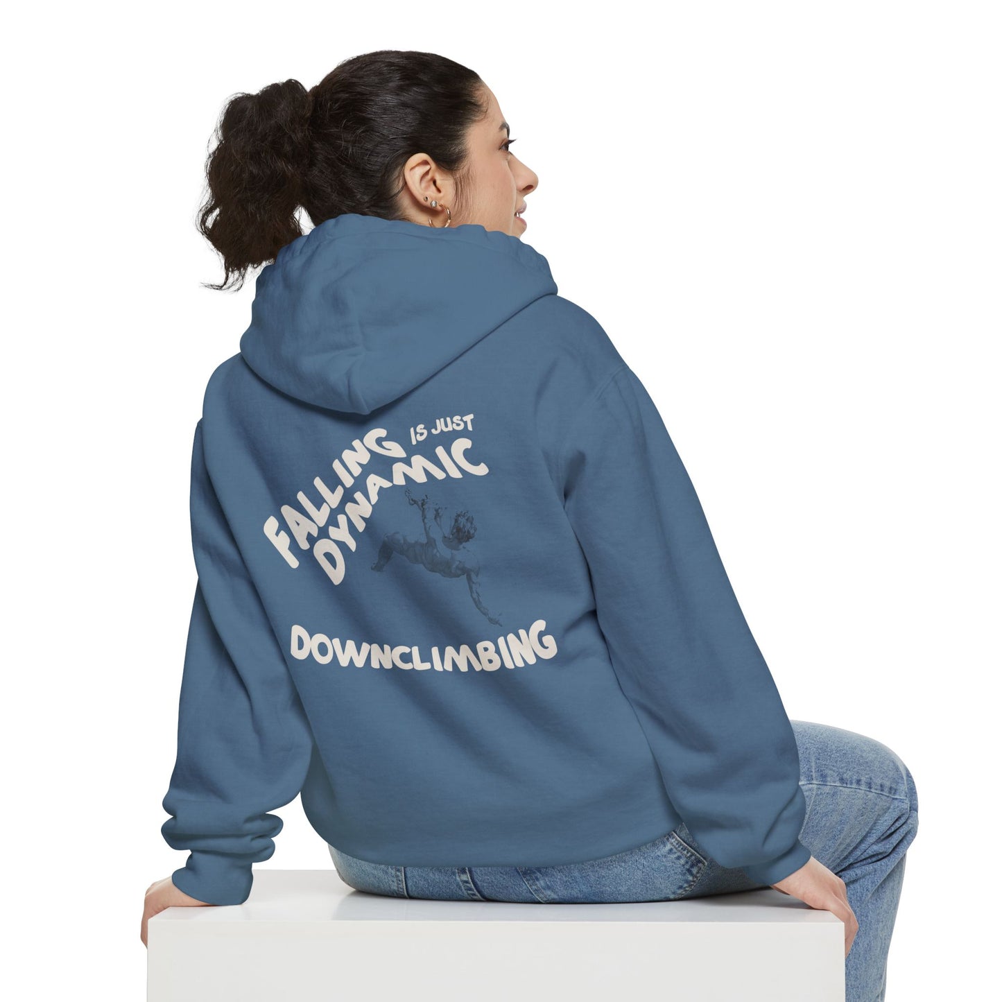 'Falling Is Just Dynamic Downclimbing' - Hoodie