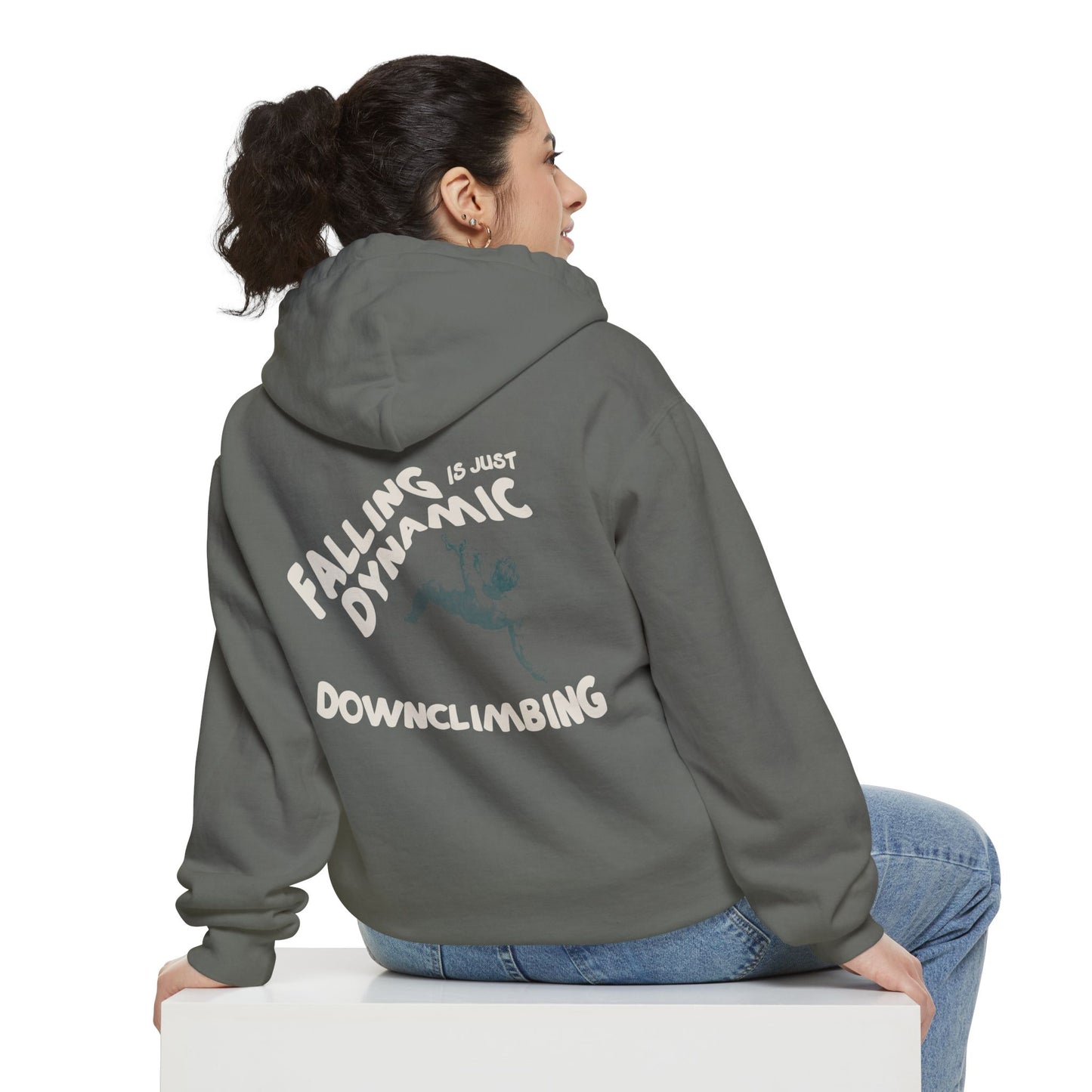 'Falling Is Just Dynamic Downclimbing' - Hoodie
