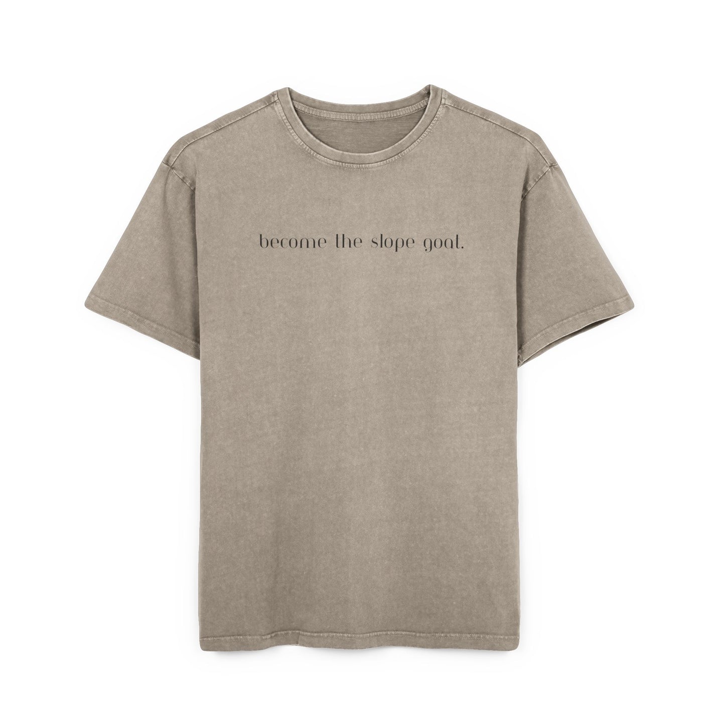Slope Goat Graphic - Oversized Acid Washed Tee