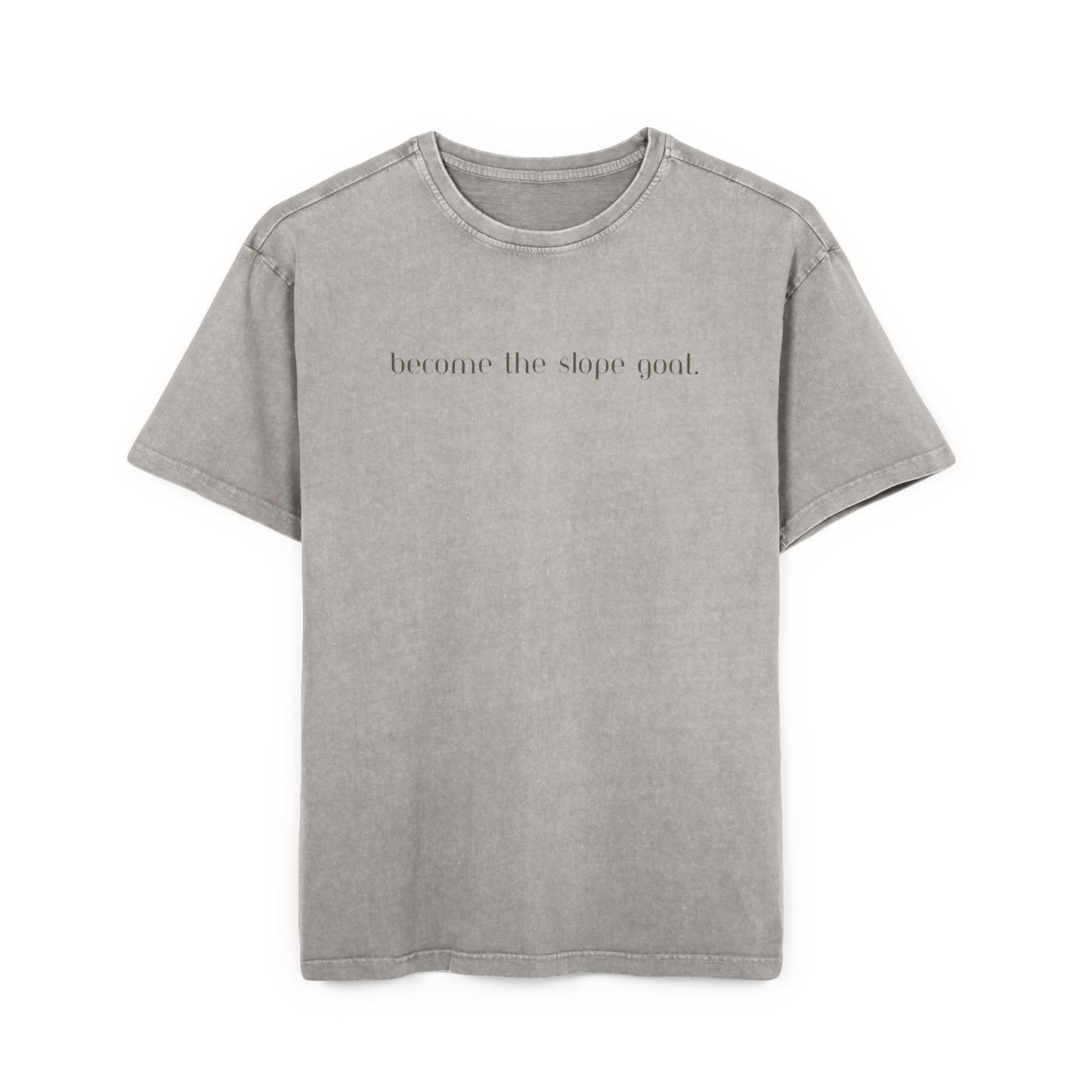 Slope Goat Graphic - Oversized Acid Washed Tee