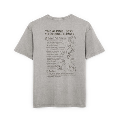Slope Goat Graphic - Oversized Acid Washed Tee