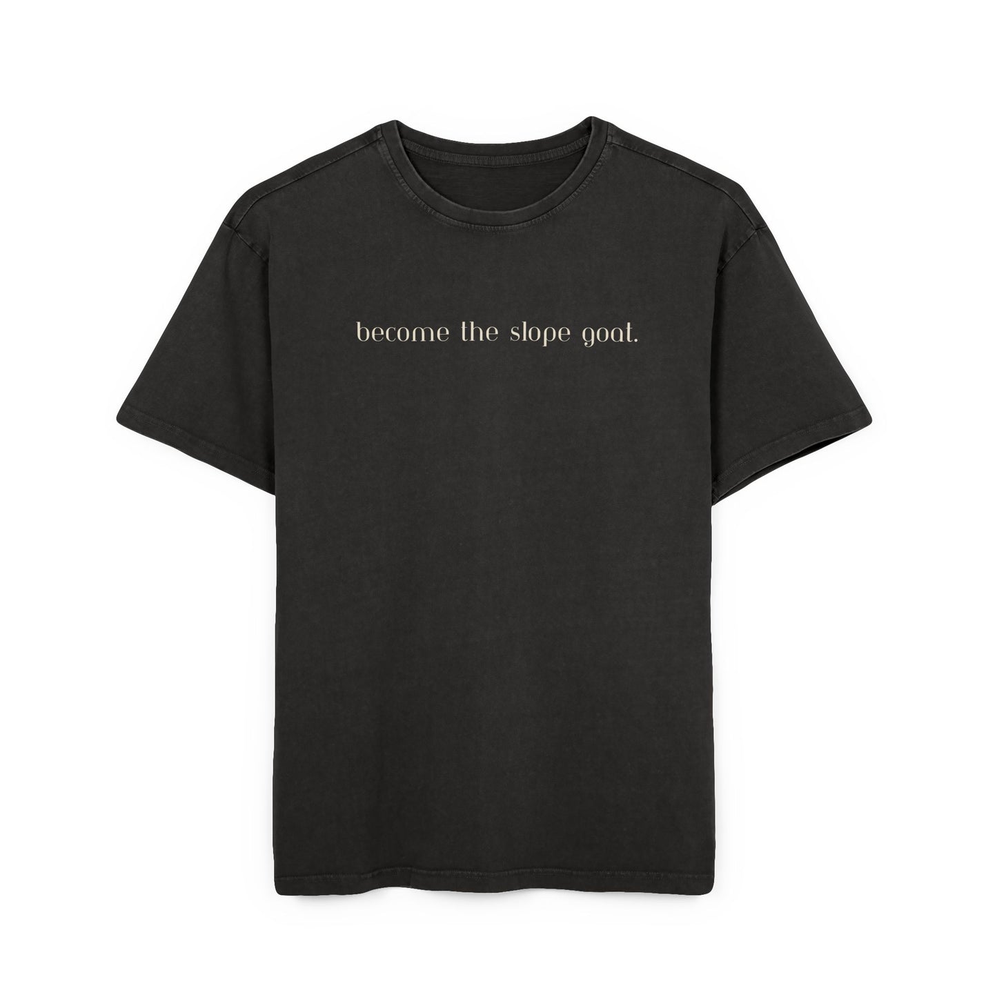 Slope Goat Graphic - Oversized Acid Washed Tee
