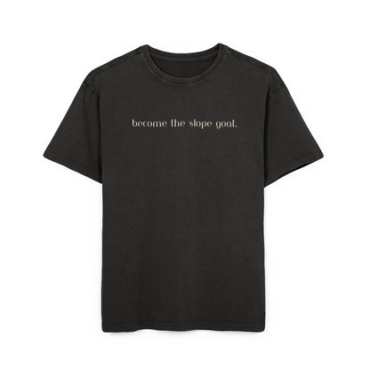 Slope Goat Graphic - Oversized Acid Washed Tee