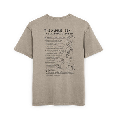 Slope Goat Graphic - Oversized Acid Washed Tee