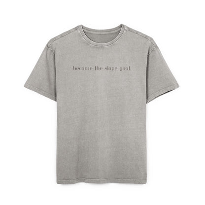 Slope Goat Graphic - Oversized Acid Washed Tee